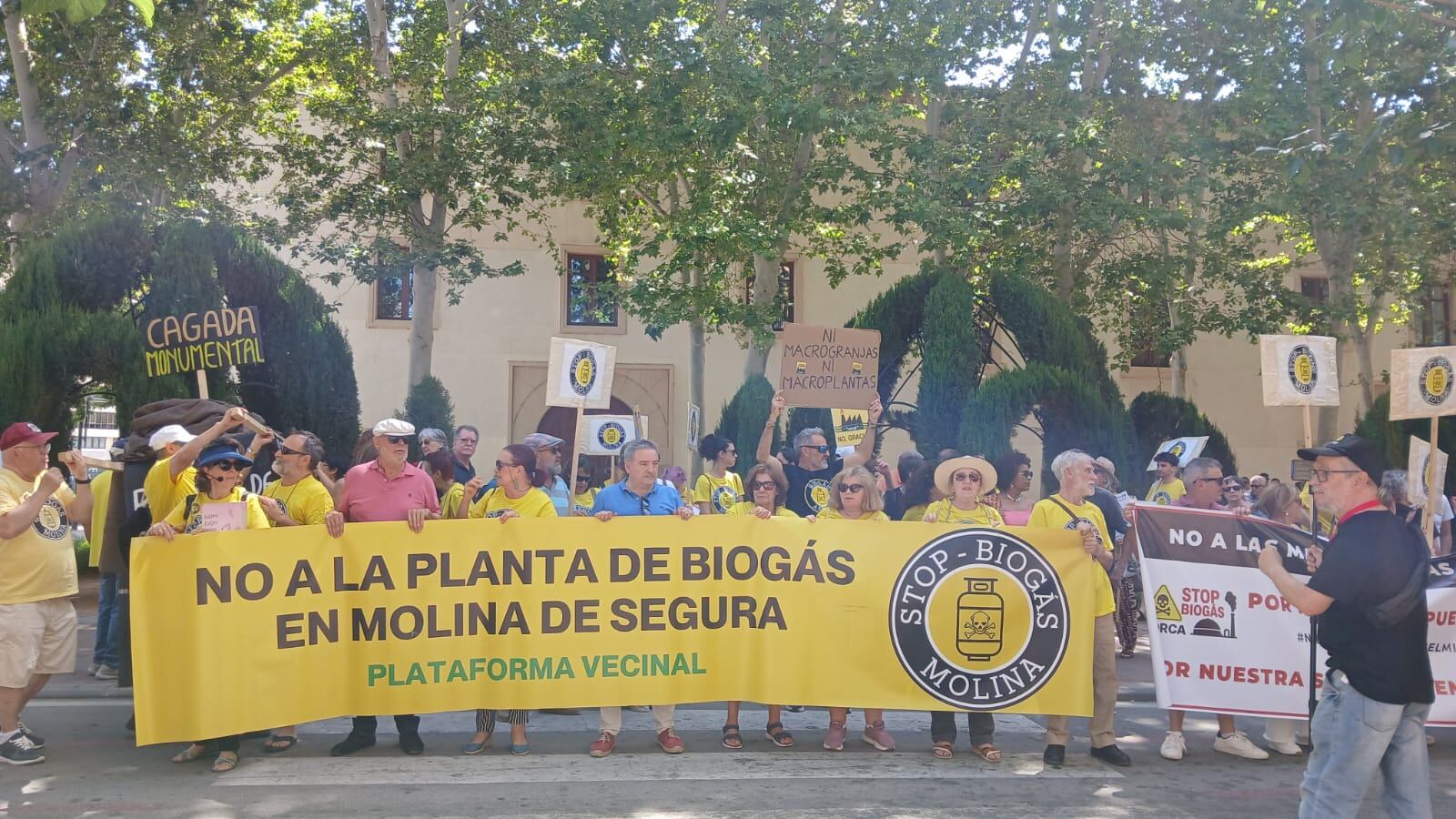 Protesta en Murcia contra las plantas de biogás