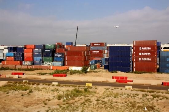 Contenidors al port de Barcelona