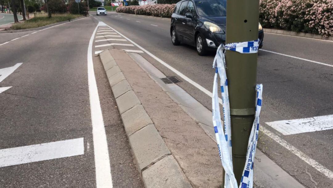 Imagen de las cintas de separación del Estado de Alarma