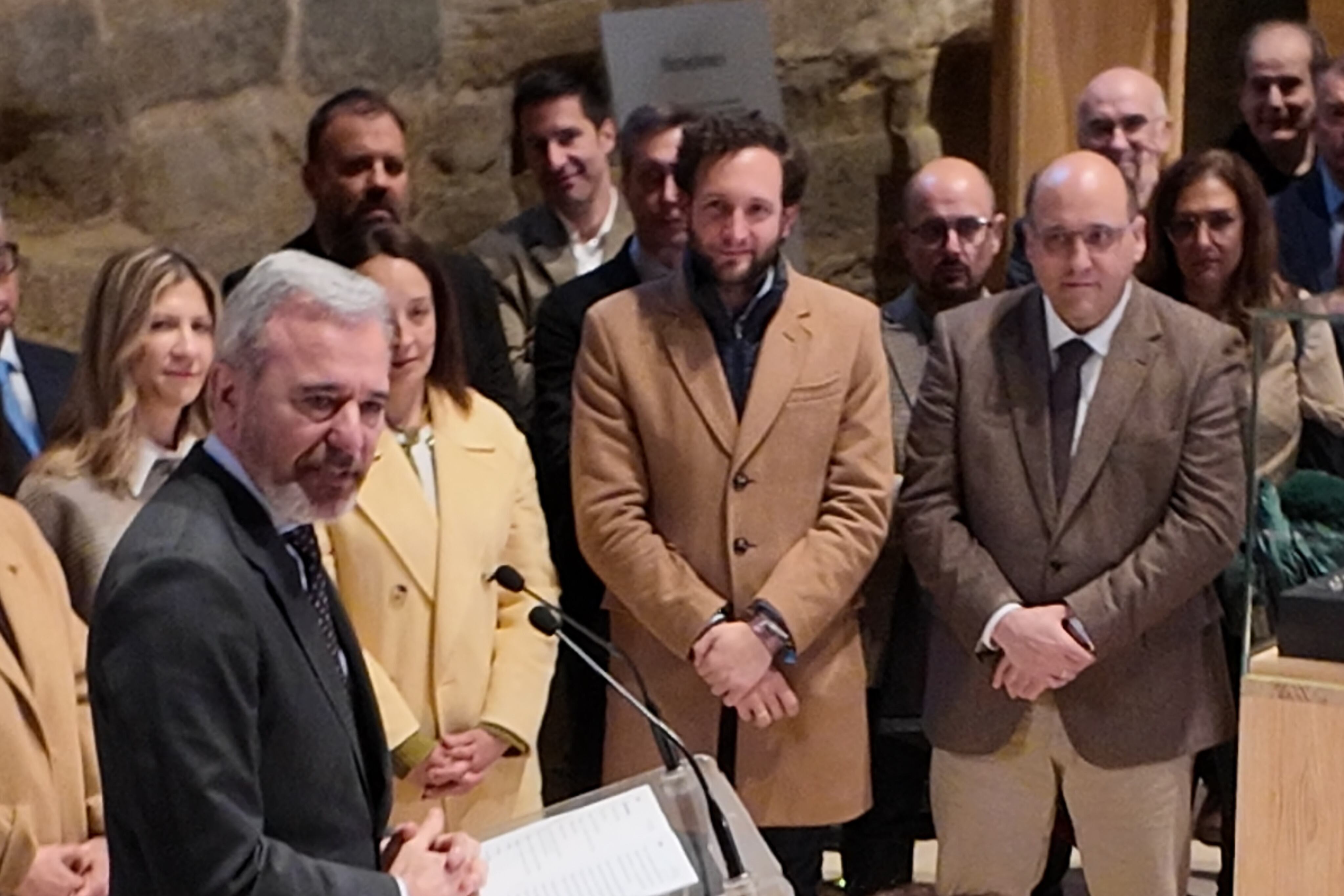 Isaac Claver en la inauguración del museo en marzo