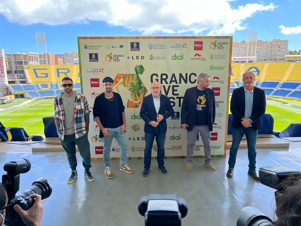 El GranCa Live Fest fue presentado este lunes en el Estadio de Gran Canaria