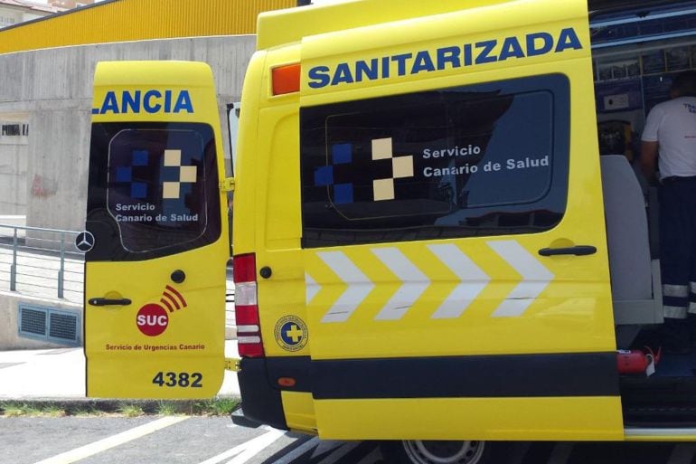 Una ambulancia del Servicio Canario de Salud.