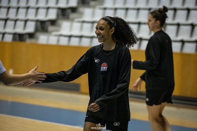 Gardner, en un entrenament de l&#039;Uni Girona.