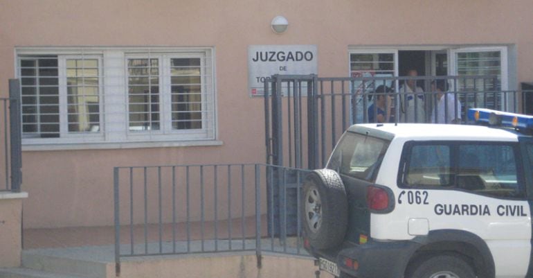 Entrada del Juzgado de Torrelaguna donde siete personas fueron condenadas por violencia de género en 2015