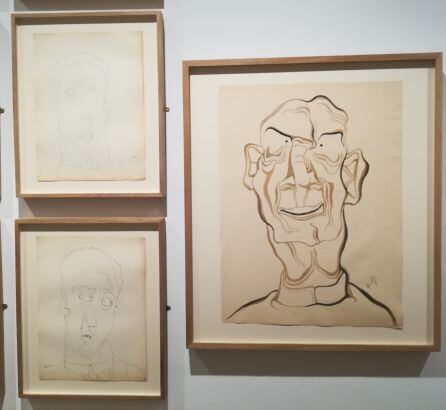 Una muestra de la exposición de 263 dibujos de Pierre-Louis Flouquet que puede verse este año en el Museo de Arte Moderno y Contemporáneo de Castilla-La Mancha en Toledo -Coleciión Roberto Polo-