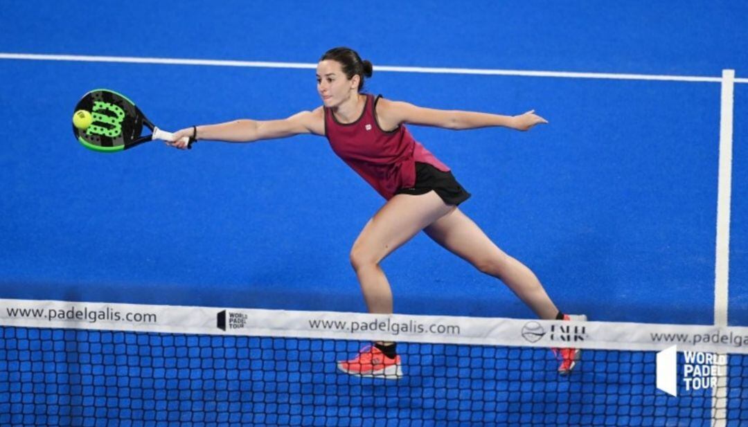 Lucía Pérez durante uno de los partidos