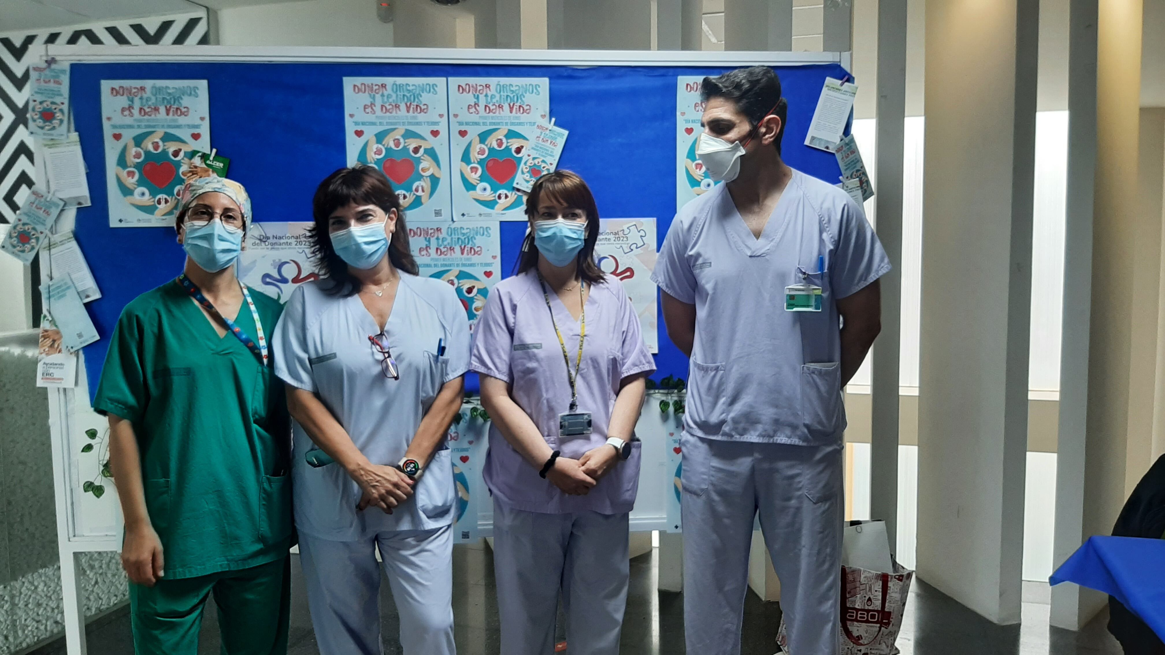 Coordinadores de la Unidad de Trasplantes del Hospital General de Elche