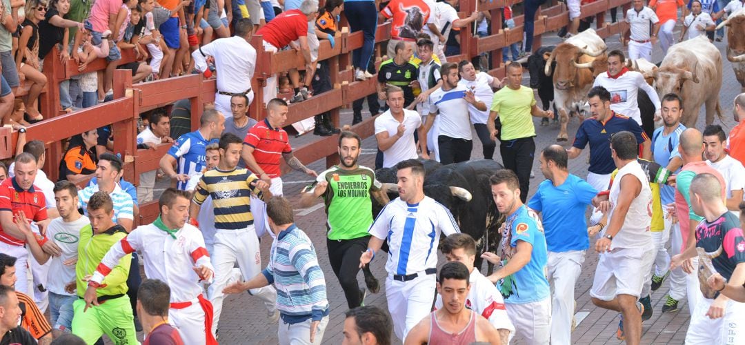 Encierro de las fiestas patronales de Sanse