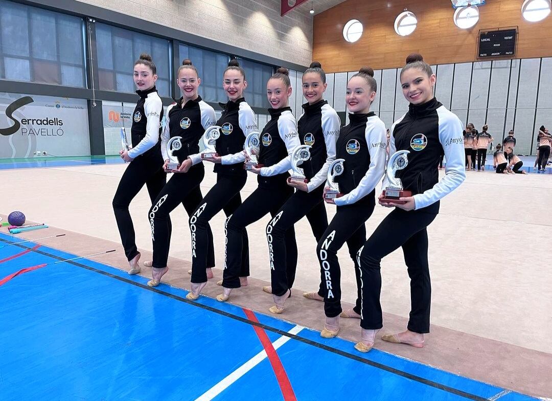 Les gimnastes de la FAG aquest cap de setmana.