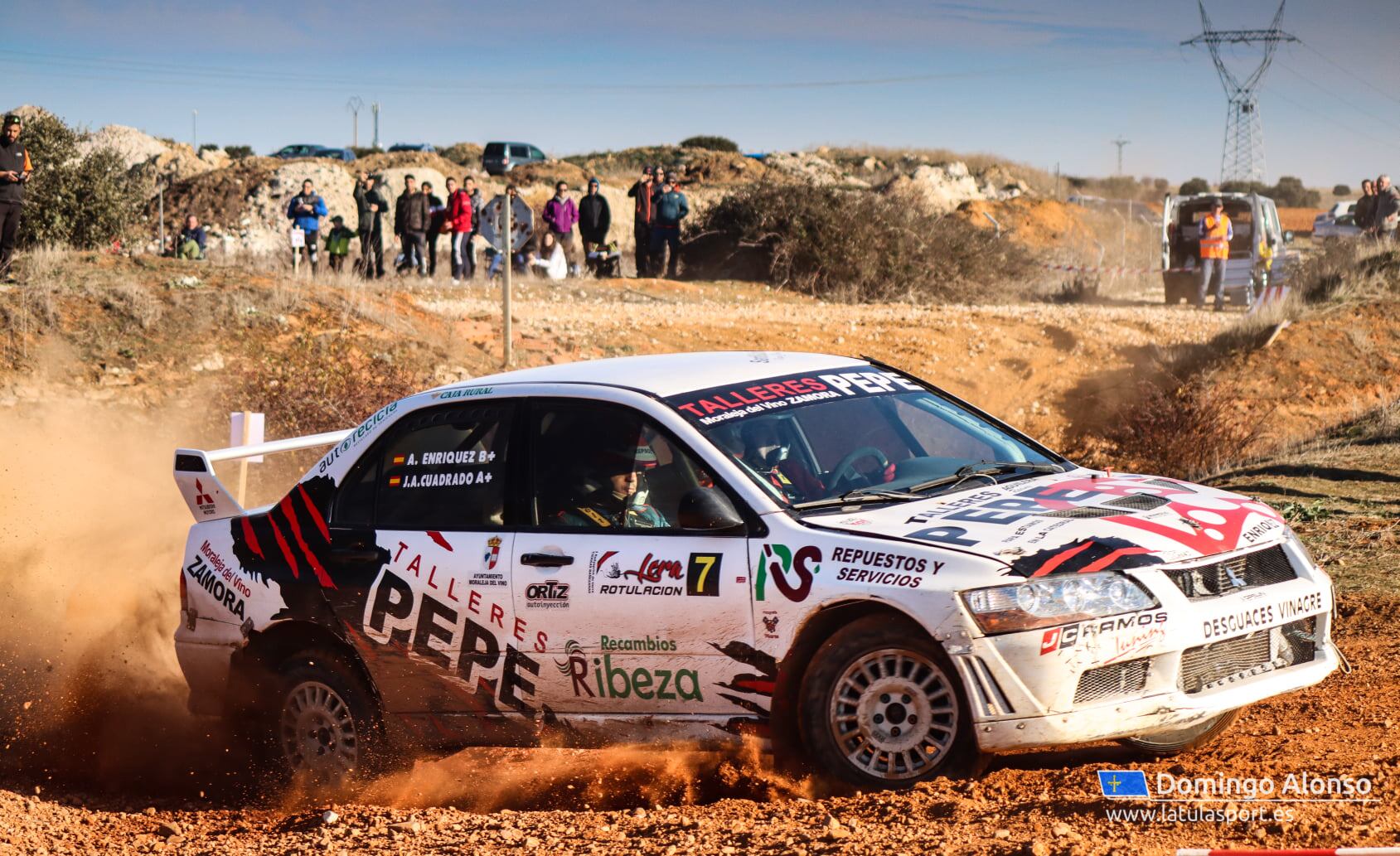 Alberto Enríquez en plena carrera