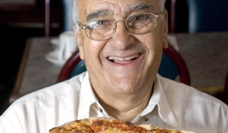 Sam Panopoulos, inventor de la pizza hawaiana. 