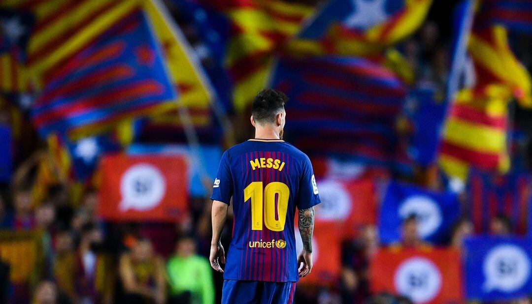 Leo Messi, en un partido en el Camp Nou.