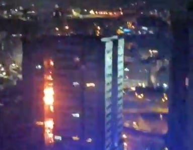 Incendio en Rentería.