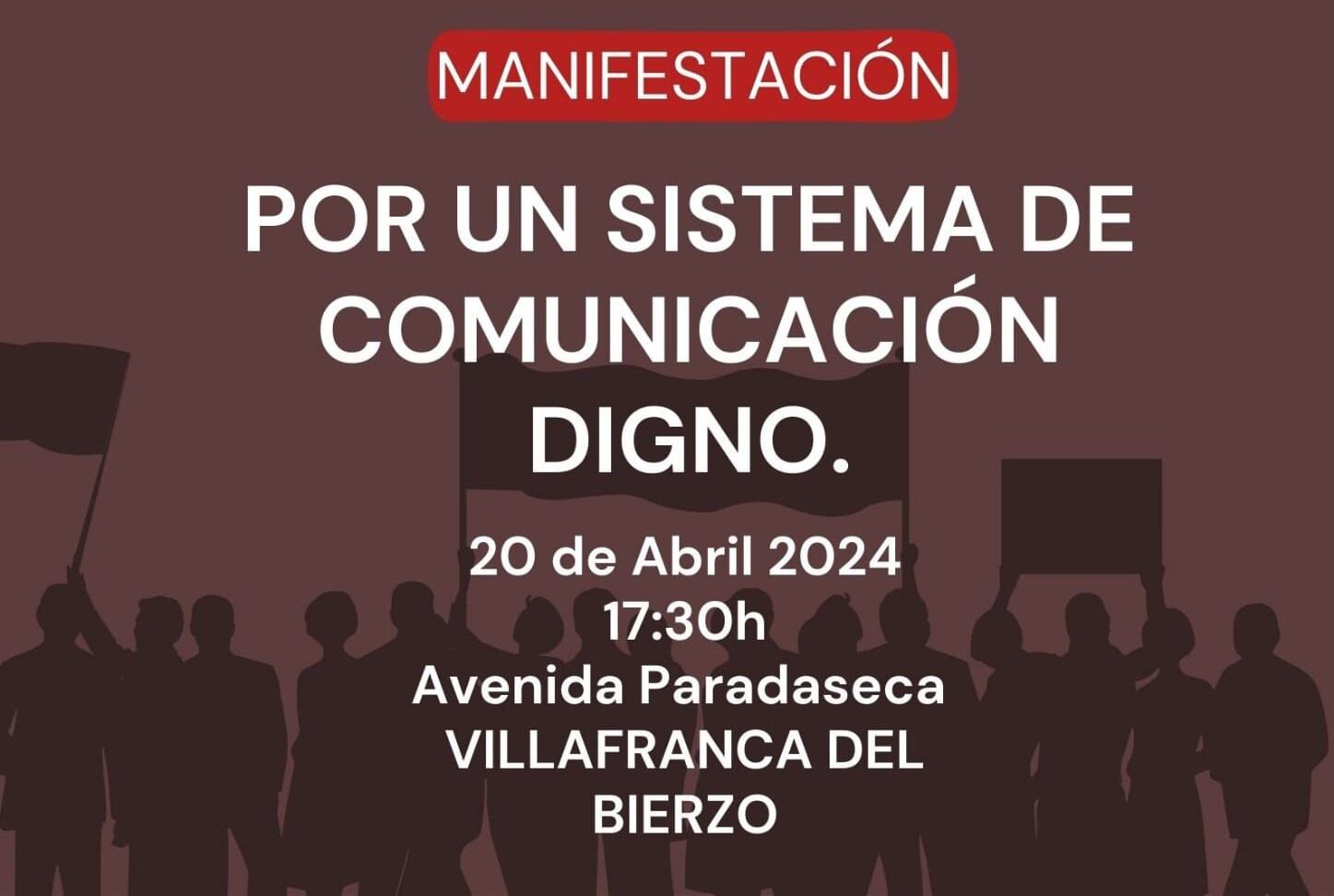 Cartel de la manifestación