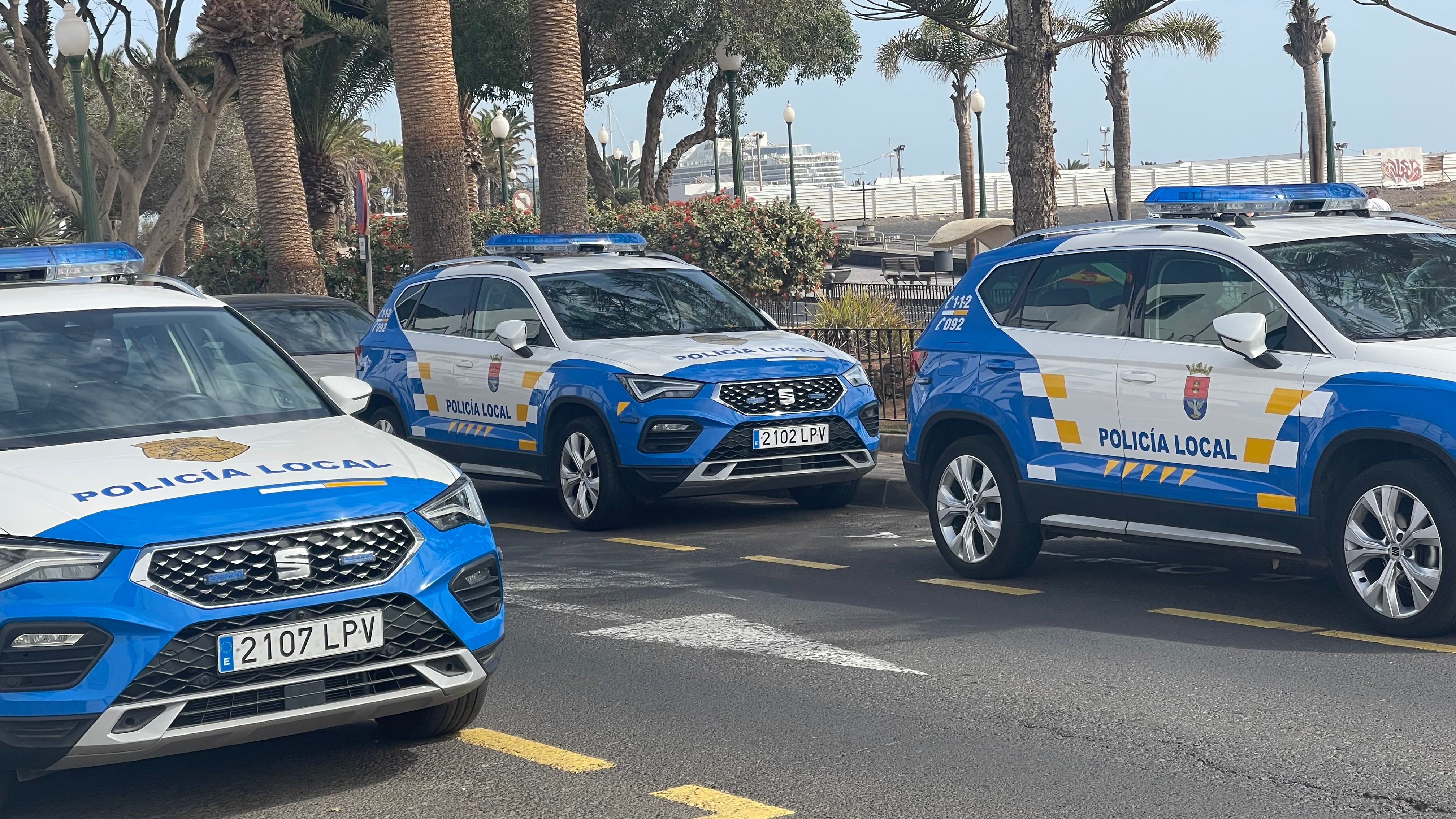 Coches de la Policía Local de Arrecife.