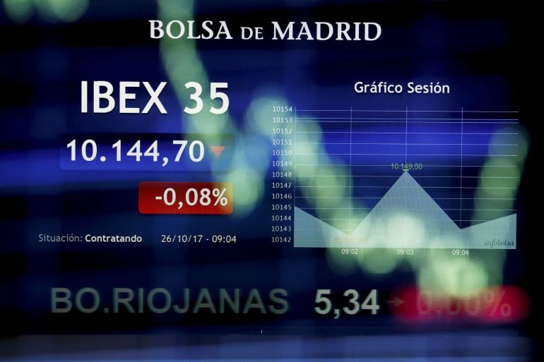 La Bolsa española comenzó la sesión en negativo.