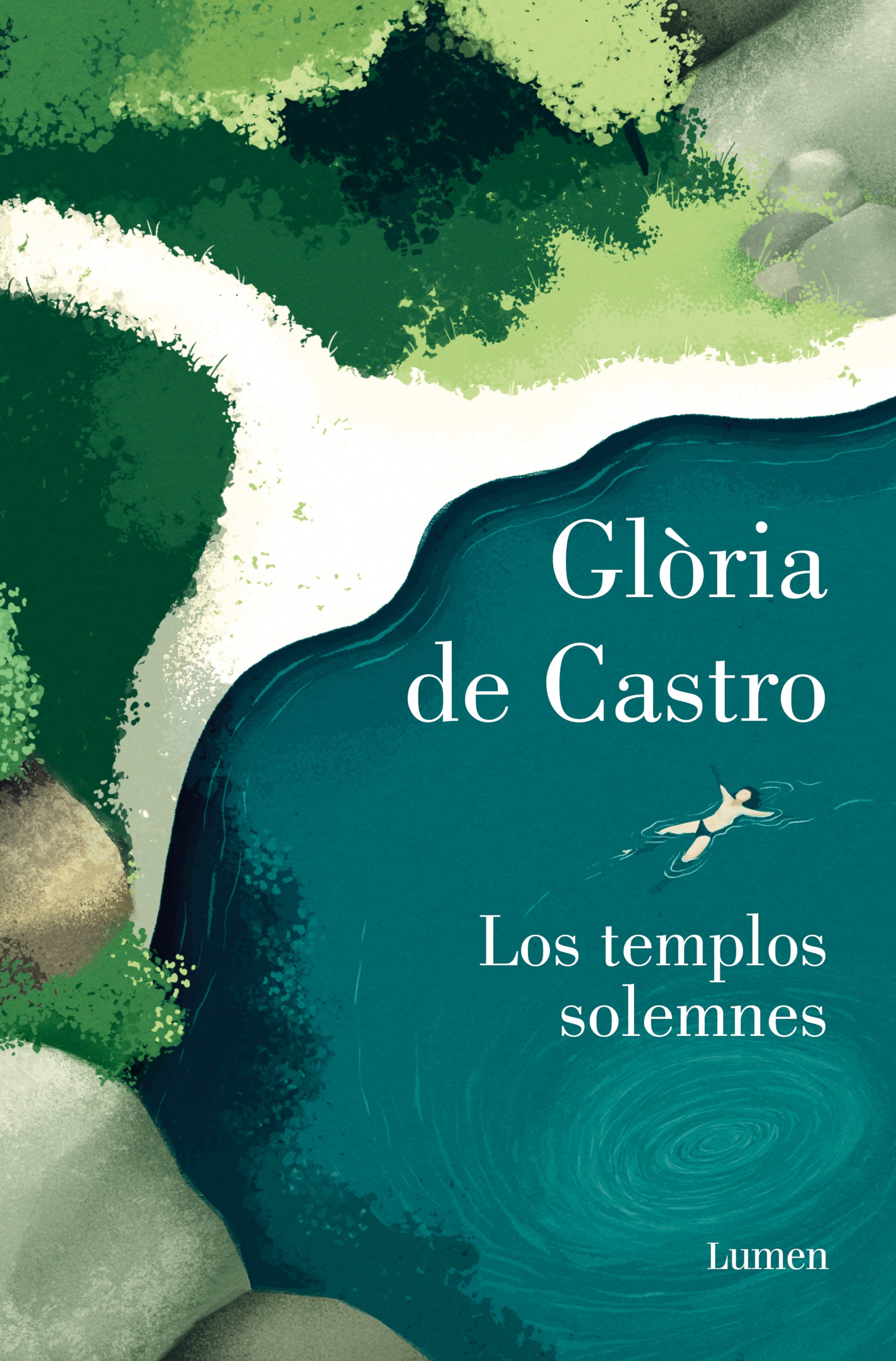 Cubierta de &#039;Los templos solemnes&#039;, de Glòria de Castro