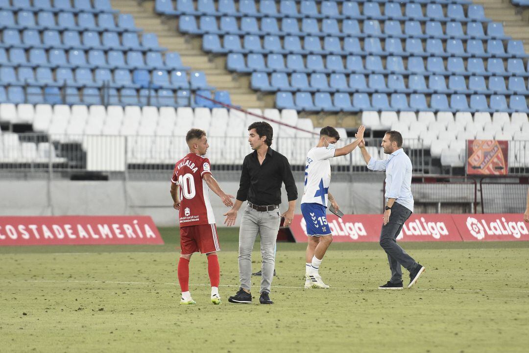 La imagen del final partido.