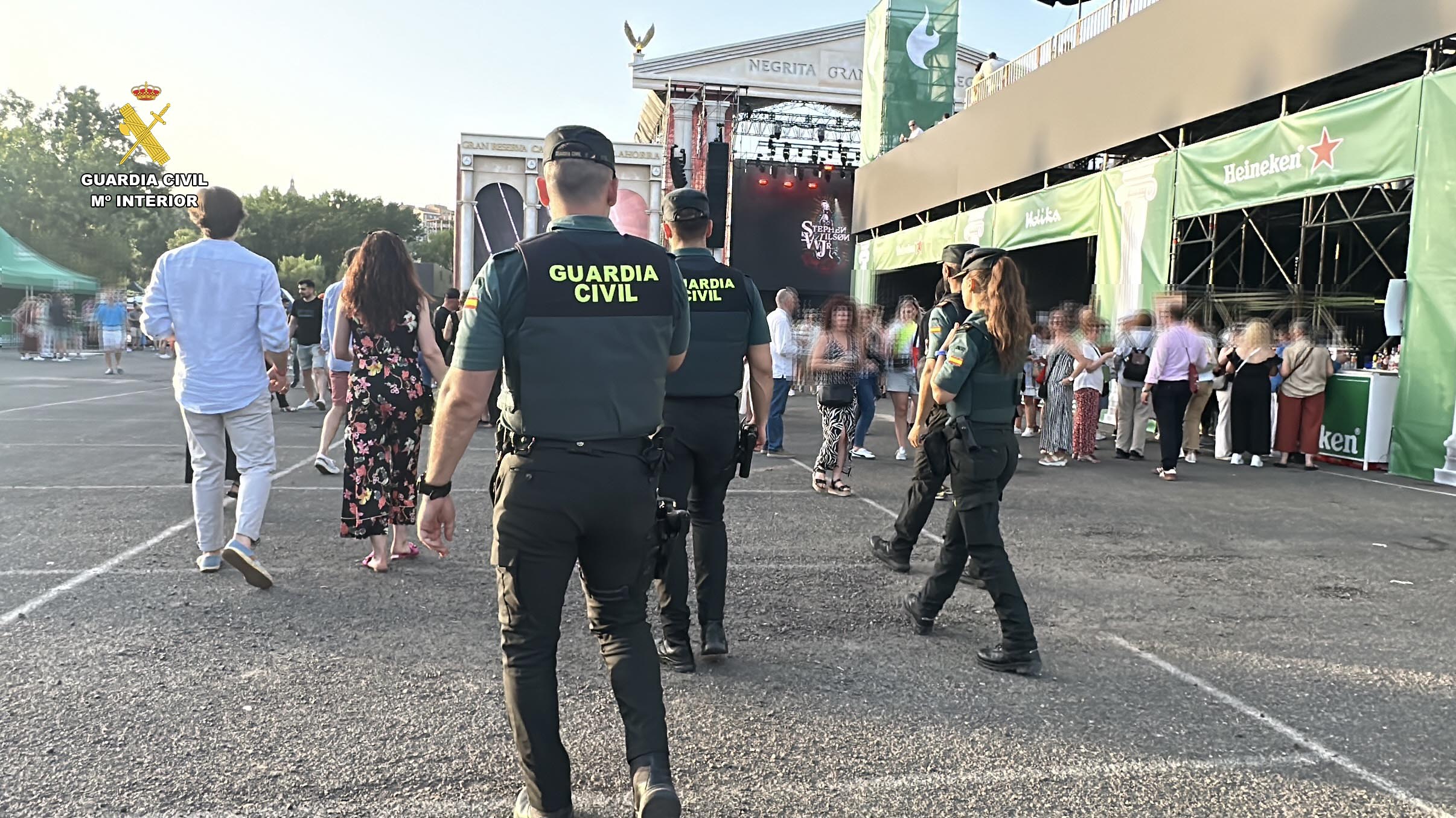 La Guardia Civil en un dispositivo por el Festival Gran Reserva