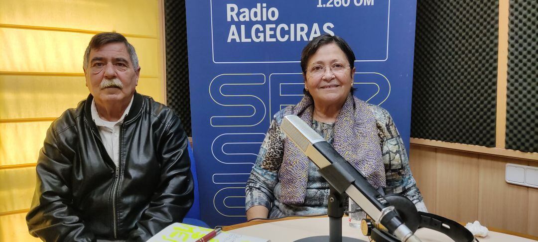 Francisco Pérez Barros, presidente de la Federación de Asociaciones de Diabéticos de Andalucía y Paqui Bautista de la Coordinadora Comarcal por la Salud