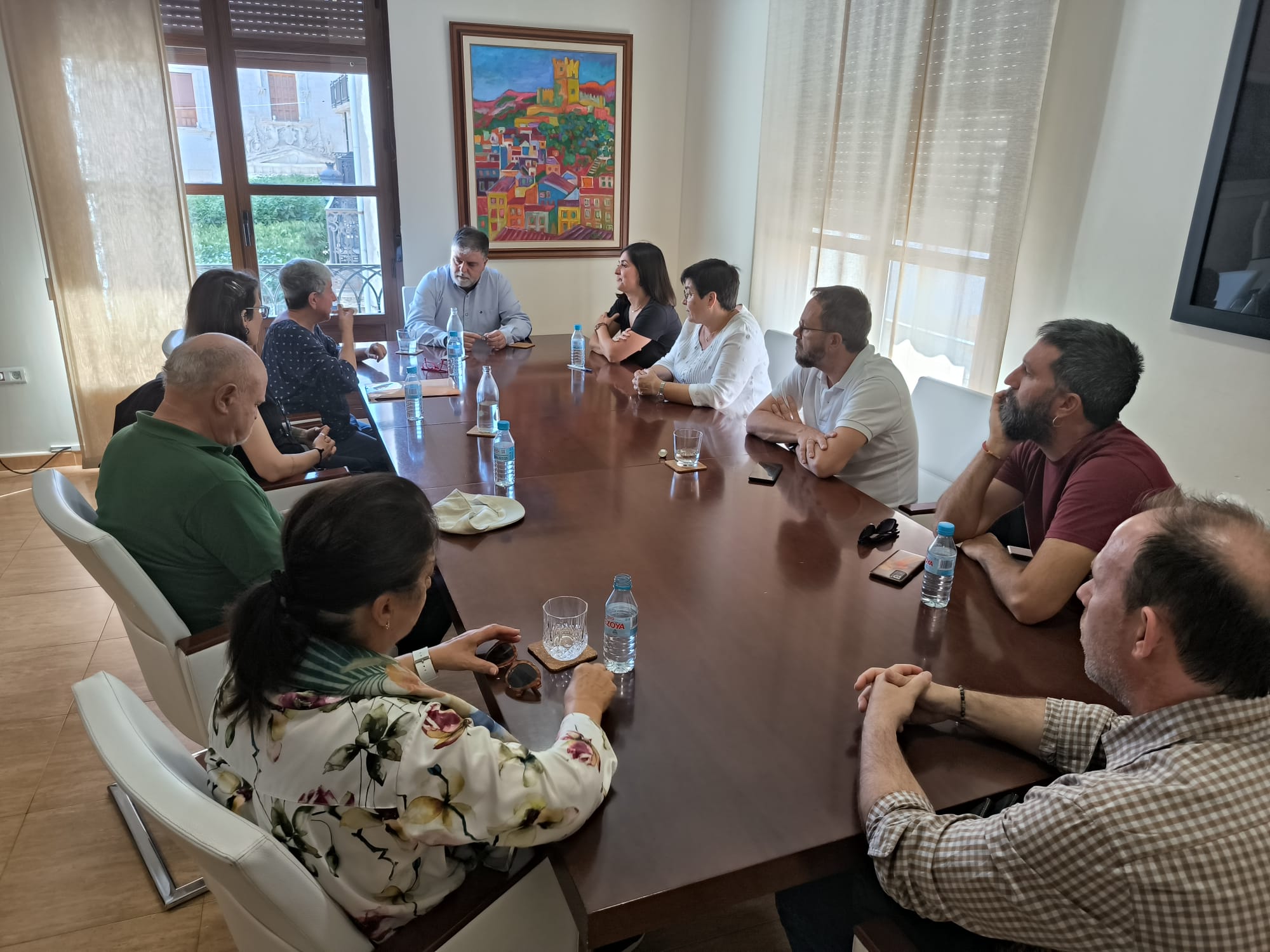 Pilar Sáez en el Ayuntamiento de Villena