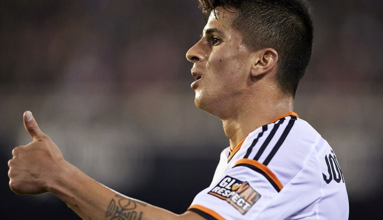 Cancelo, con el Valencia. 