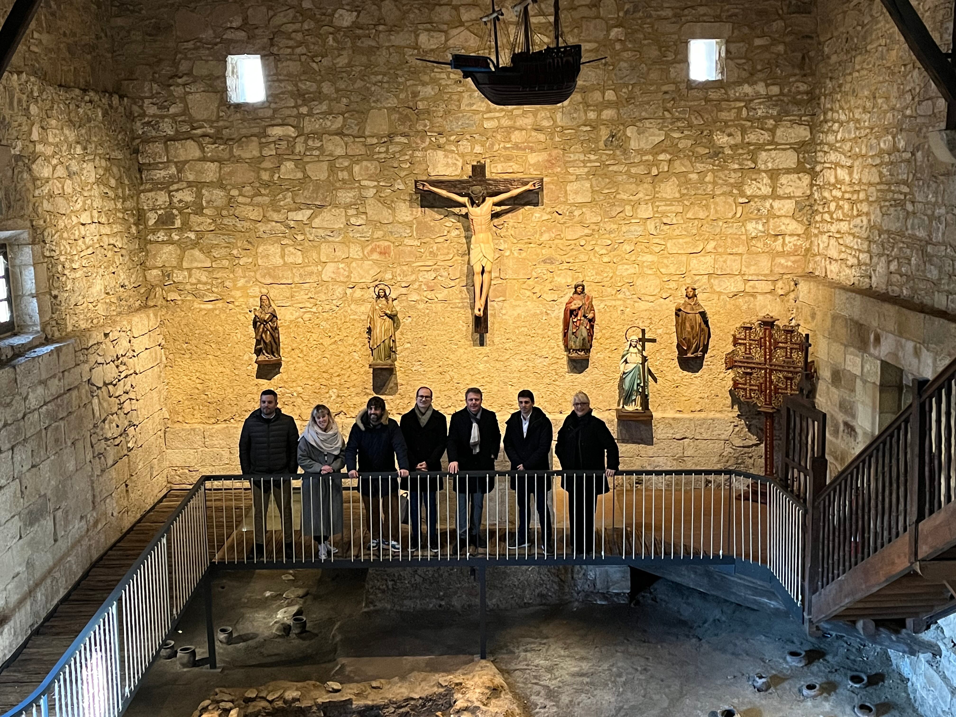 Visita a la ermita de Santa Elena tras las obras de mejora en la accesibilidad.