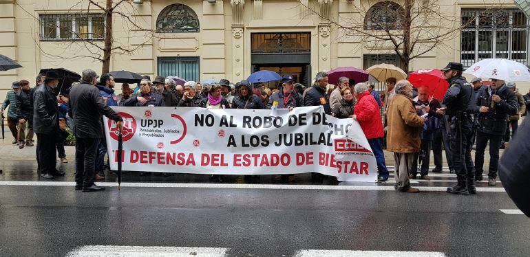 Concentración celebrada en Gran Vía