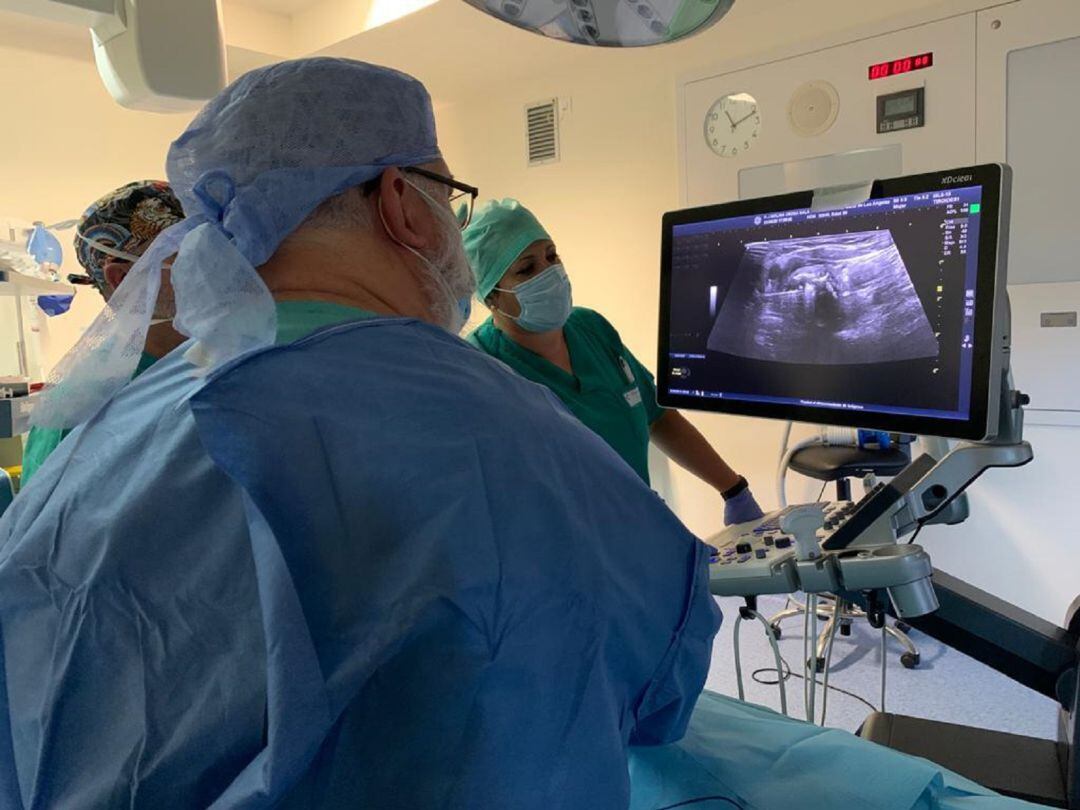 Intervención conb radiofrecuencia.