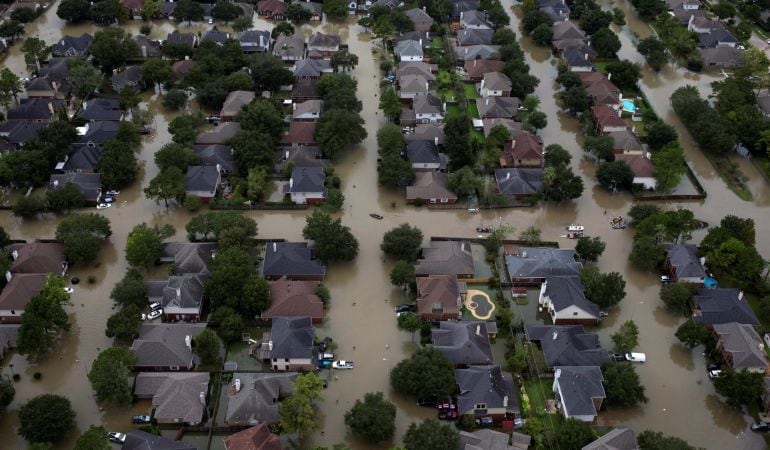 Texas, inundada por el paso de Harvey.