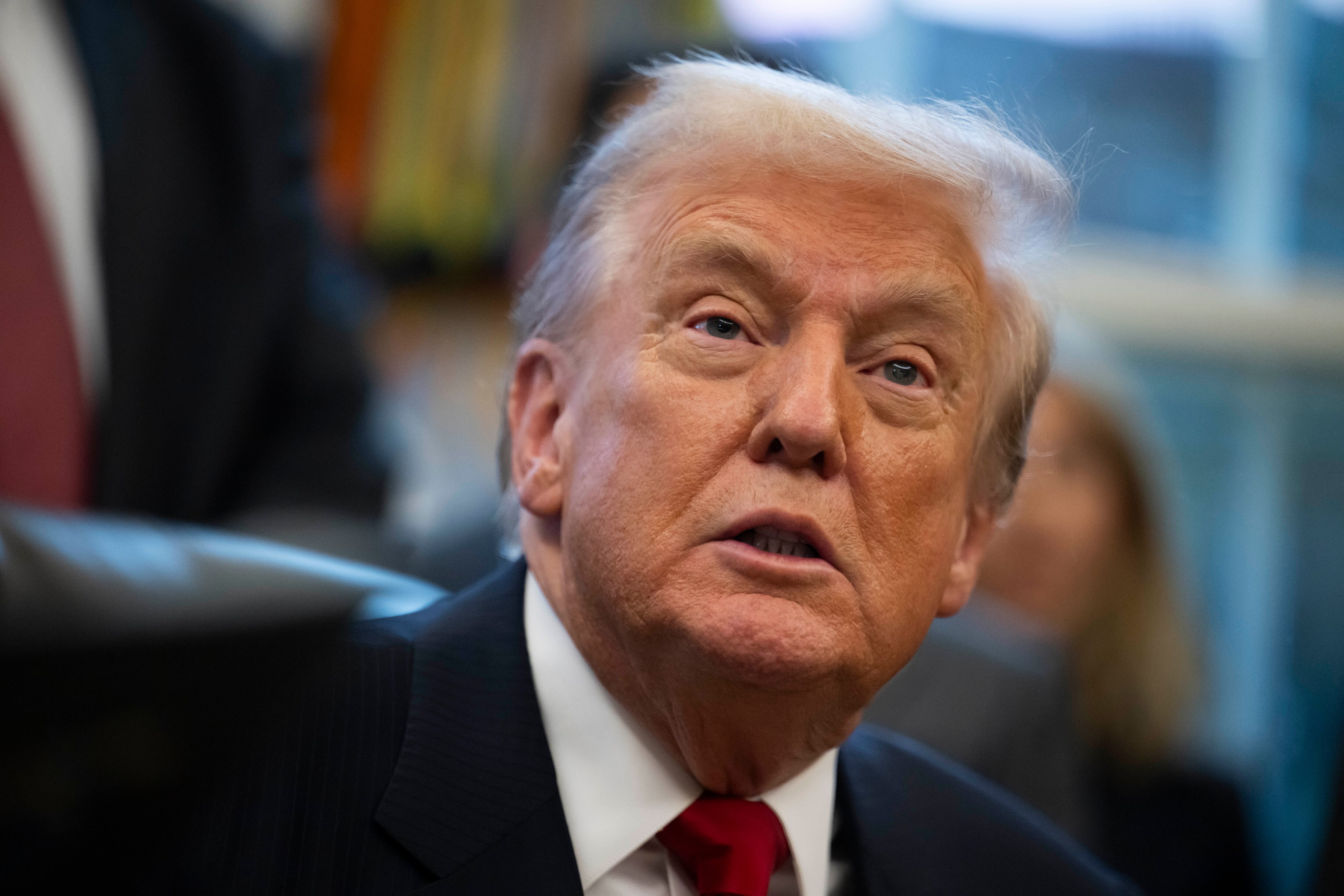 El presidente de Estados Unidos, Donald Trump, durante una intervención en el Despacho Oval este noviembre.