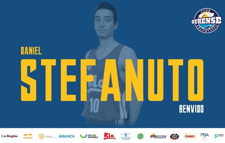 El Club Ourense Baloncesto, incorpora al primer equipo al escolta ourensano, Dani Stefanuto.