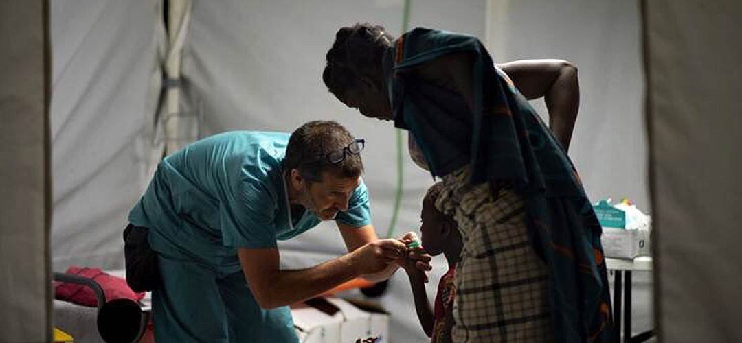 La Agencia Española de Cooperación Internacional para el Desarrollo creó este hospital de campaña en la región de Beira.