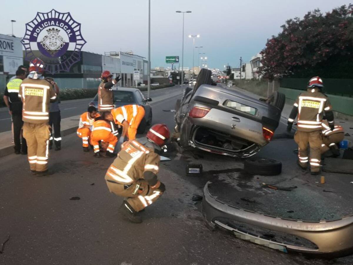 Cuatro heridos en un accidente de tráfico en Castellón
