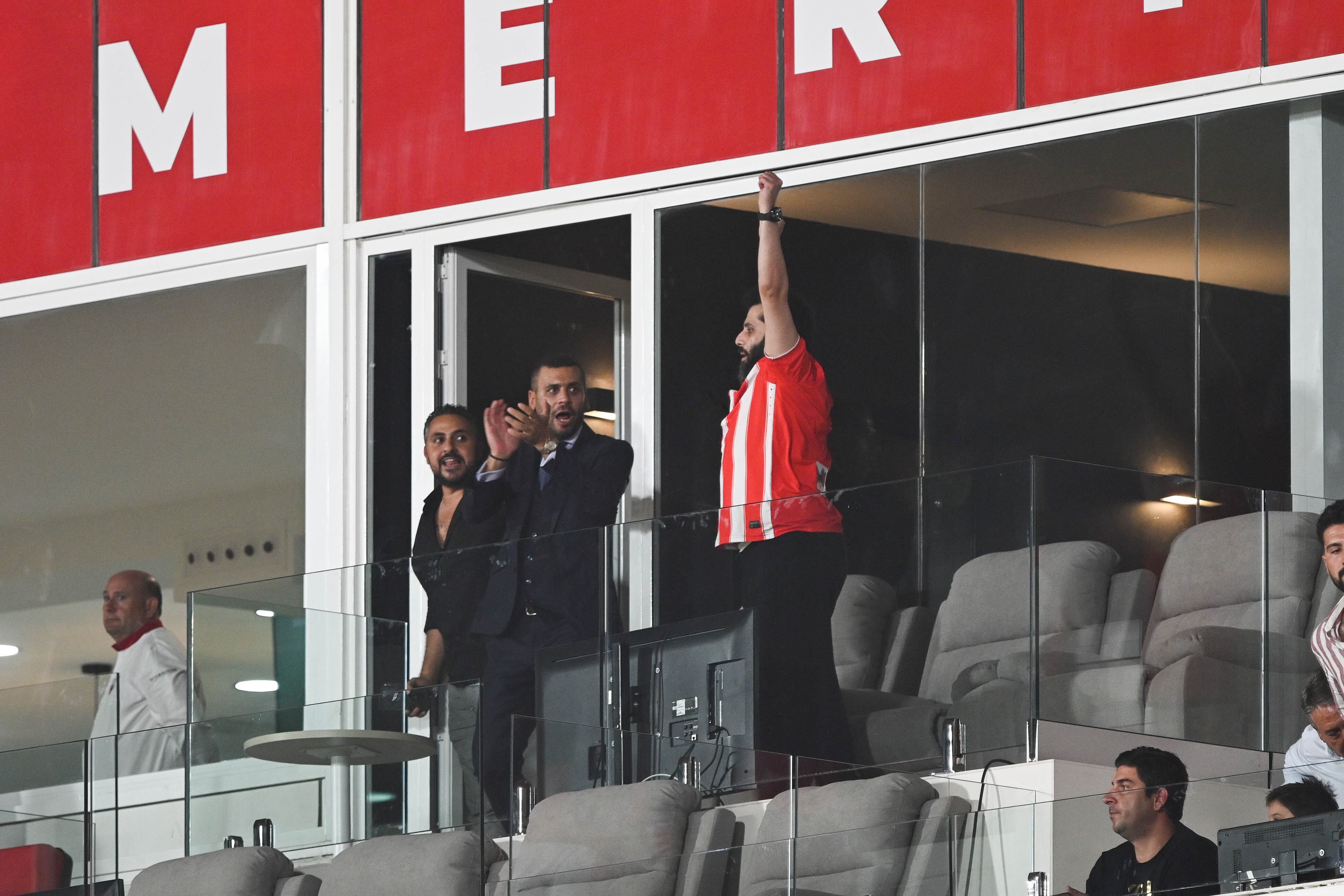 Turki celebra la victoria ante el Sevilla.