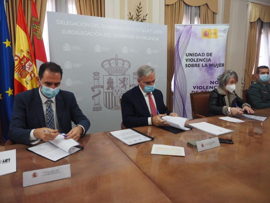 Palencia y Aguilar de Campoo firman el Protocolo de Colaboración y Coordinación para la Protección de las víctimas de violencia de género