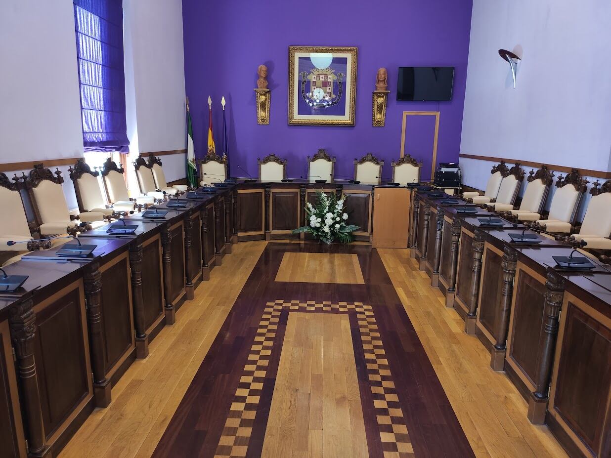 Salón de plenos del Ayuntamiento de Jaén capital