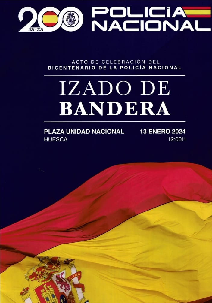 Actividad de Izado de la Bandera en Huesca