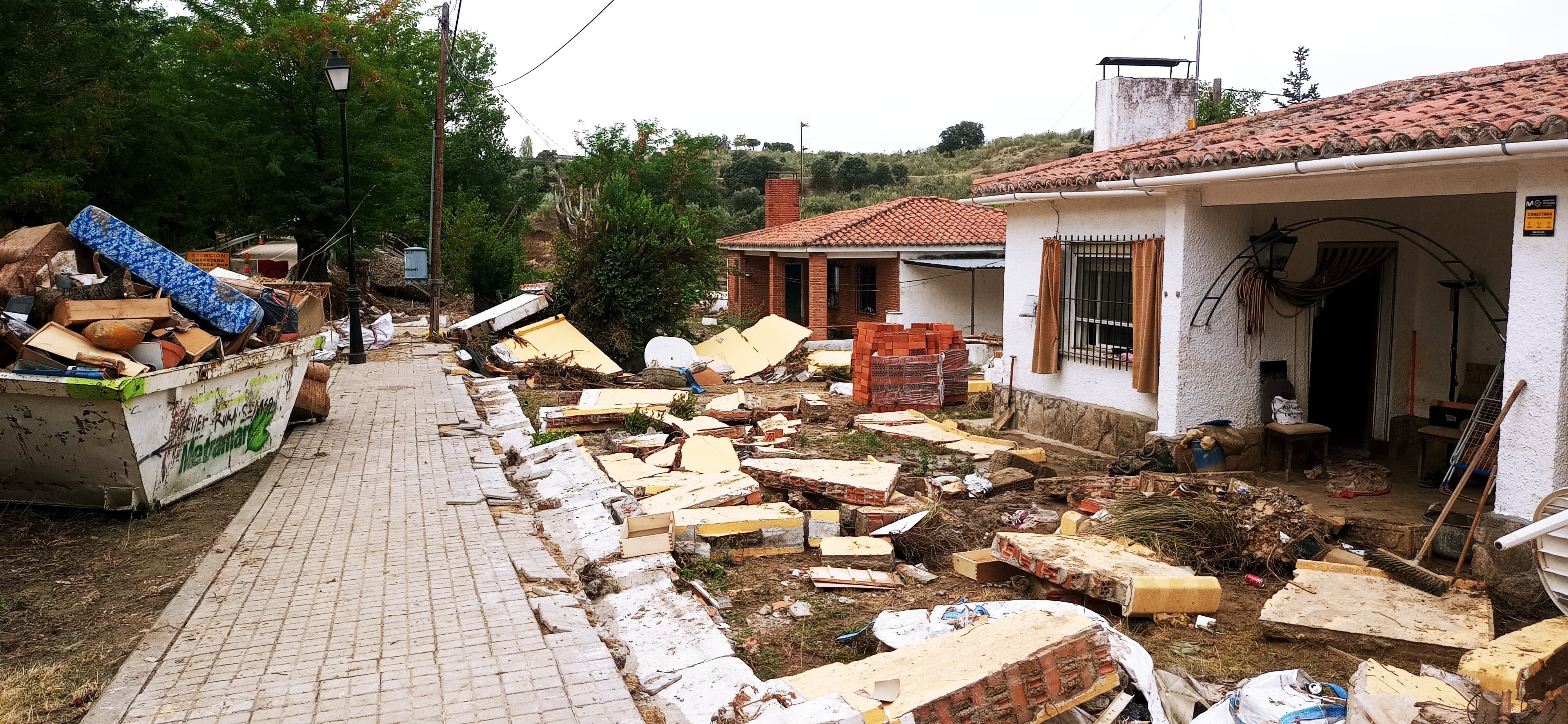 El paso de la DANA provoca destrozos.