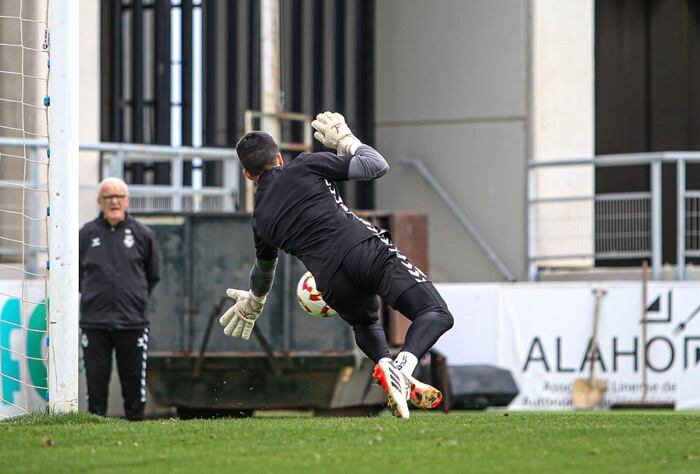 Un entreno de la Balona