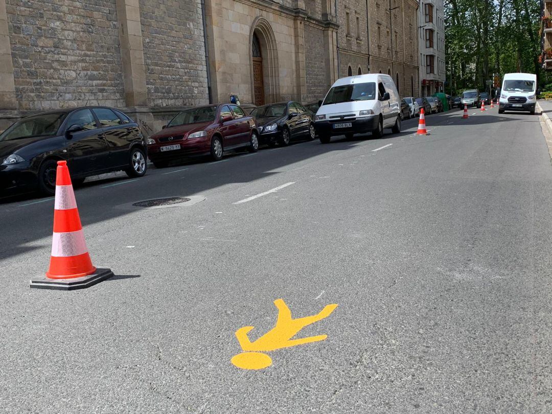 Imagen de las reformas en la calle Manuel Iradier.