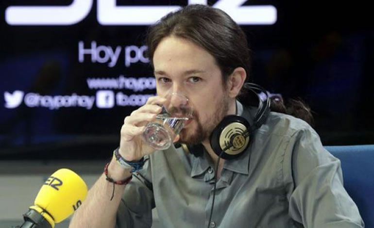 Pablo Iglesias, en una fotografía de archivo durante una entrevista en la SER