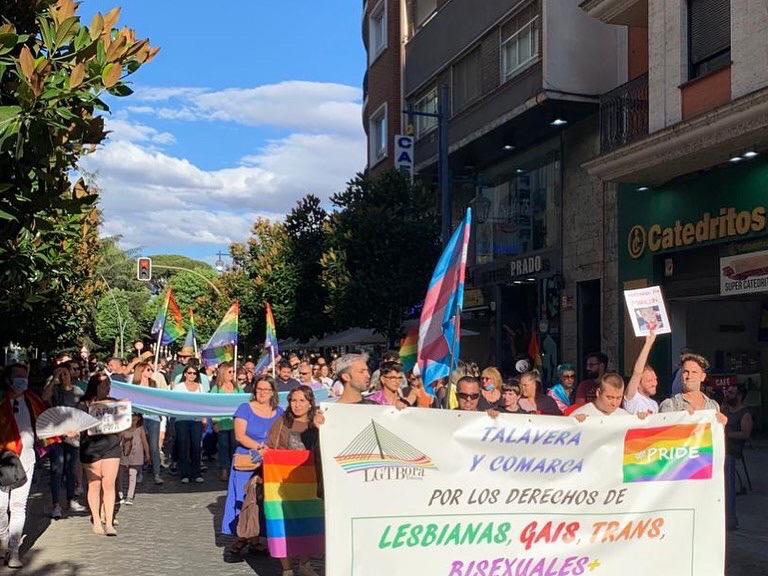 Manifestación del Orgullo LGTBIQA+ 2022 en Talavera