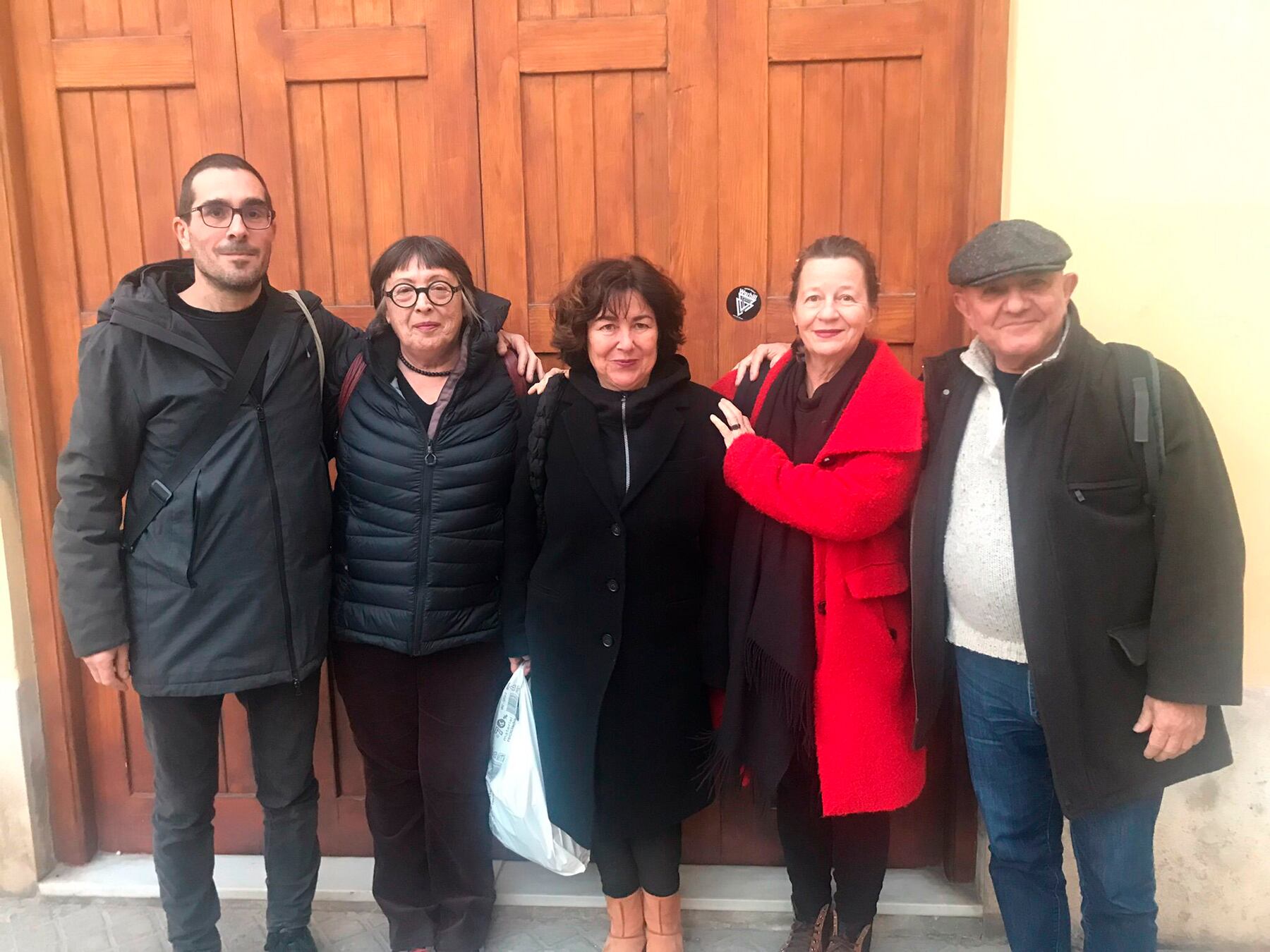 Imatge dels components del jurat que va elegir aquesta obra entre les 110 presentades