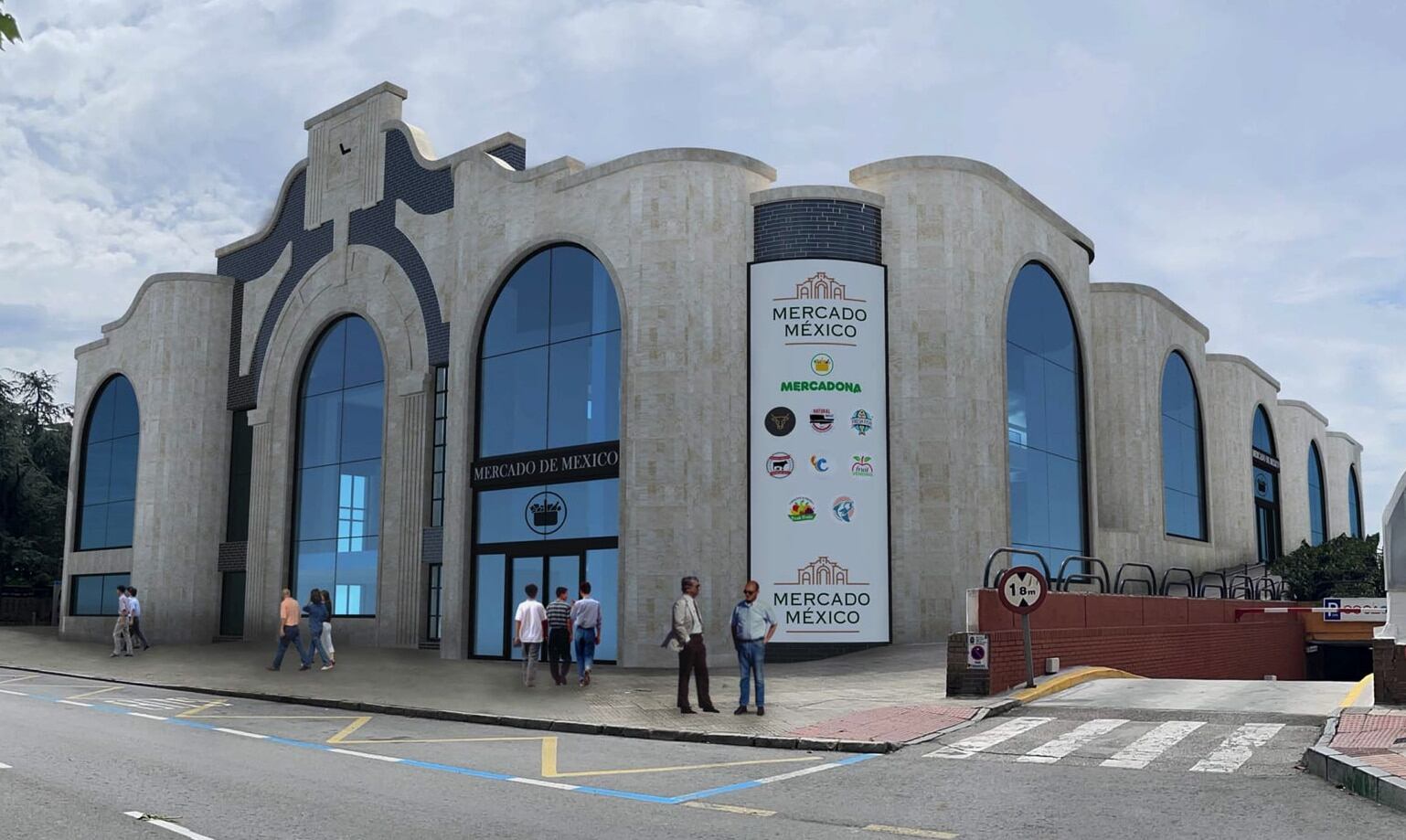 Infografía del nuevo Mercado de México - Ayuntamiento de Santander.