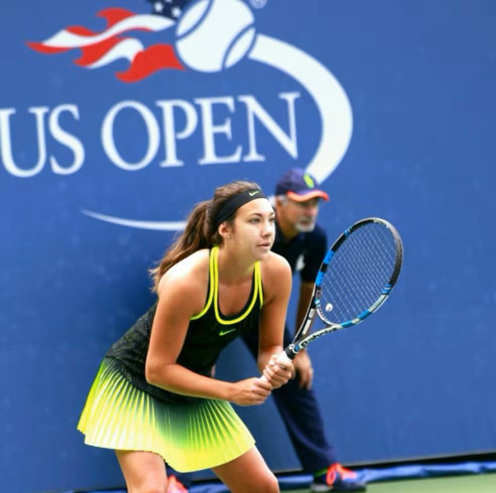 Paula Arias durante el US Open, en Nueva York