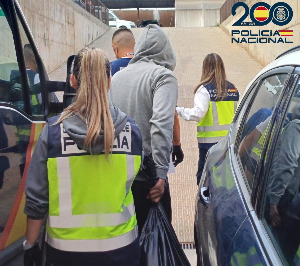 Imagen de dos de los detenidos