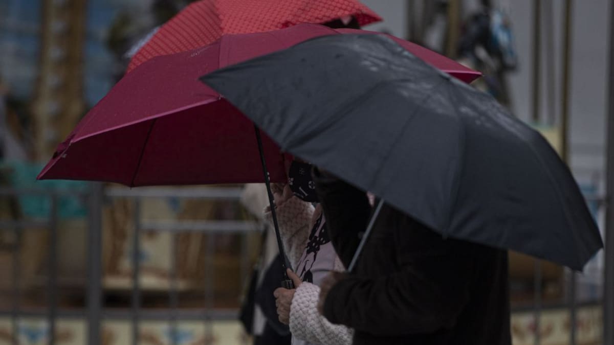 Las lluvias se mantendrán hasta el domingo debido al efecto de la borrasca atlántica Filomena