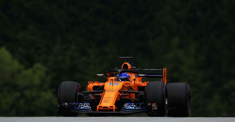 Fernando Alonso, durante el pasado Gran Premio de Austria