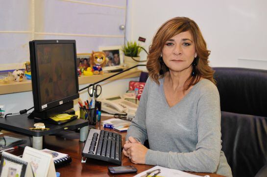 Sonia Martínez, directora de Ficción de Atresmedia, en su despacho